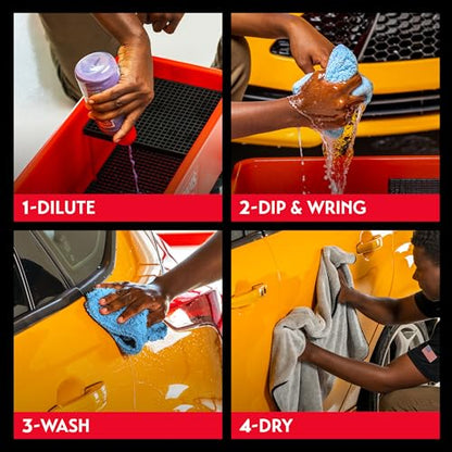 Rinseless Wash and Wax for Car Cleaning and Detailing (16 Fl Oz)