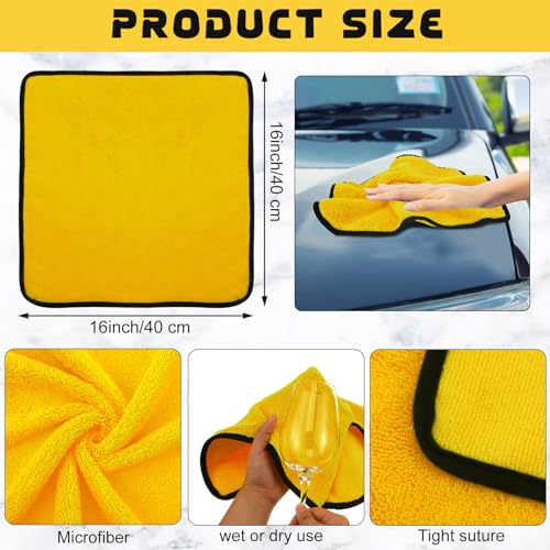 60 Pcs Yellow Microfiber Towels (60 Count)