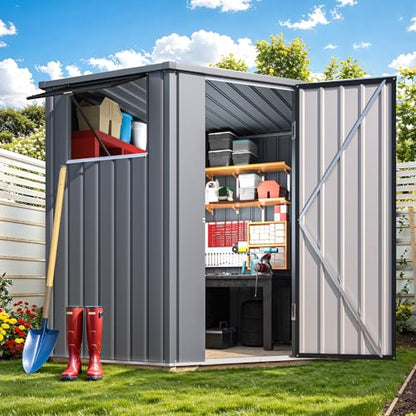 Corner 6x6 Storage Sheds & Outdoor Storage with Openable Windows