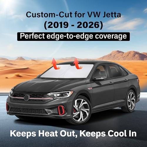 Windshield Sunshade Compatible for Volkswagen VW Jetta 2019