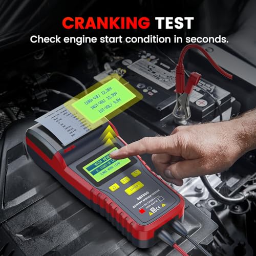 BST500 Car Battery Tester with Printer