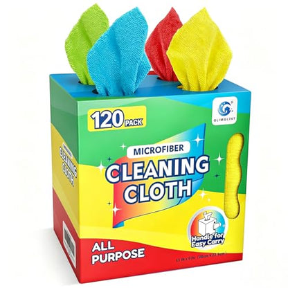 Microfiber Cleaning Cloth 120 Pack (120 Count)