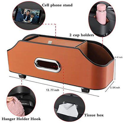 Car Seat Back Organizer with Cup Holders (22.9281 Ounce)