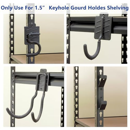 Boltless Shelving Hooks for 1.5 inch Keyhole Shelving Unit 7 Pcs