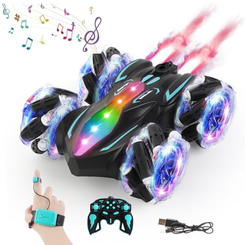 Upgraged Gesture Sensing RC Stunt Car with Lights & Music