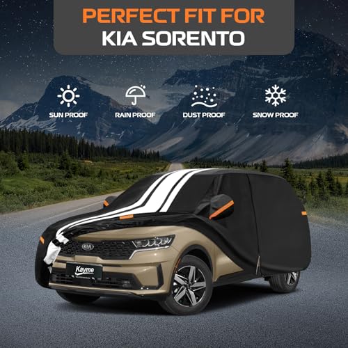 Heavy Duty Car Cover Custom Fit for Kia Sorento