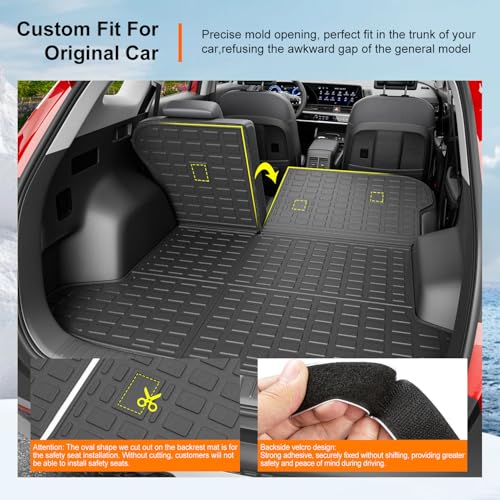 Cargo Mat with Backrest Mats Compatible with 2023