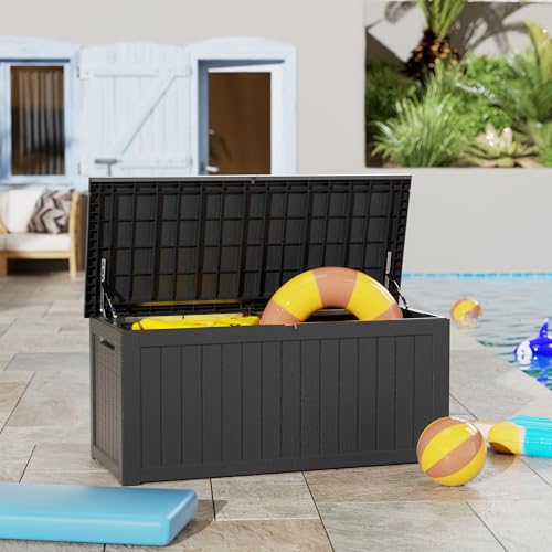 270 Gallon Outdoor Storage Box Patio Deck Box Waterproof