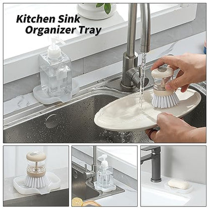 Silicone Soap Dish with Drain Spout