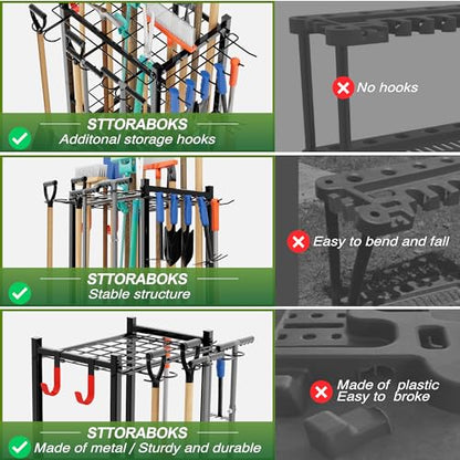 Garden Tool Organizer Rack Up to 50 Tools