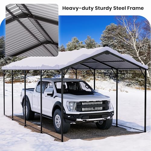20x30 FT Heavy Duty Metal Carport Kit