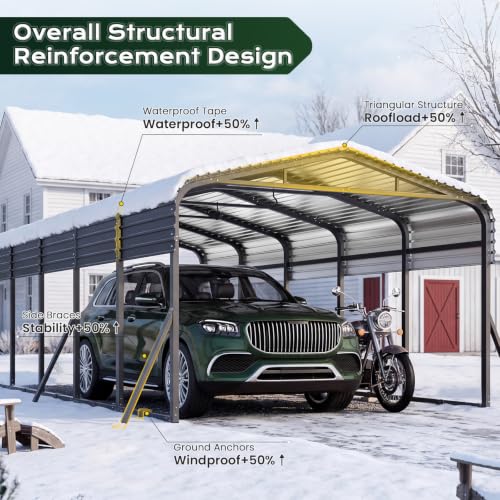 12x25FT Metal Carport