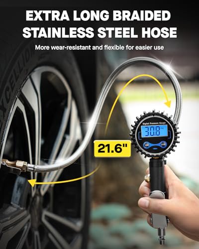 Digital Tire Inflator with Pressure Gauge 200 PSI