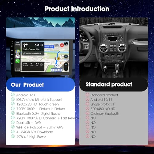9 Inch Cars Radio with Apple Carplay and Android Auto