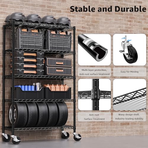 5 Shelf Storage Shelves (5 Count)