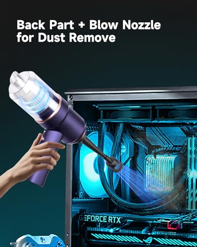 Mini Vacuum Cleaner Cordless with LED Light
