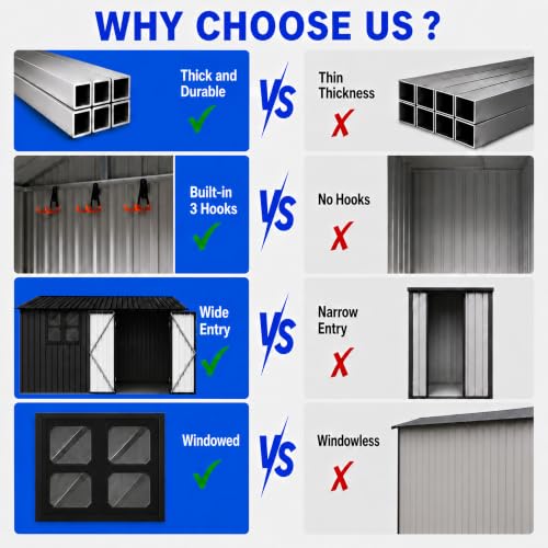 10x12 FT Outdoor Storage Shed