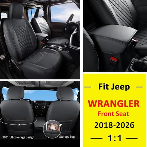 Wrangler JL Seat Covers Custom Fit for Jeep Wrangler (3 Count)