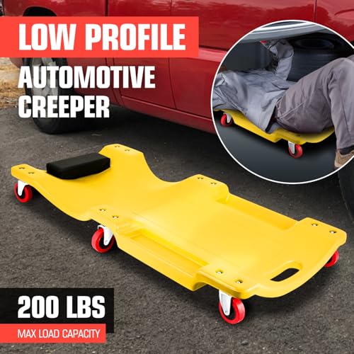 36" L X 17" W x 4.25" H Vehicle Repair Low Profile Automotive Creeper w