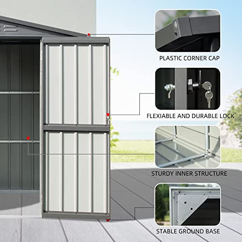 Domi 10’ x 8’ Outdoor Storage Shed