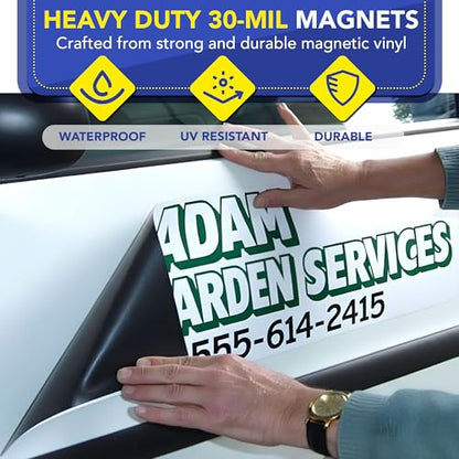 Custom Car Magnet 12" x 12" 30 Mil (2 Count)