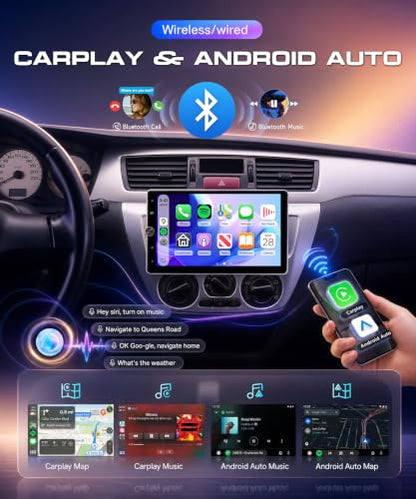 Motorized 10.4inch Single Din Radio with Wireless Carplay