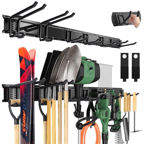 49.5"Garage Tool Organizer Wall Mount 500lbs Garden Tool Organizer