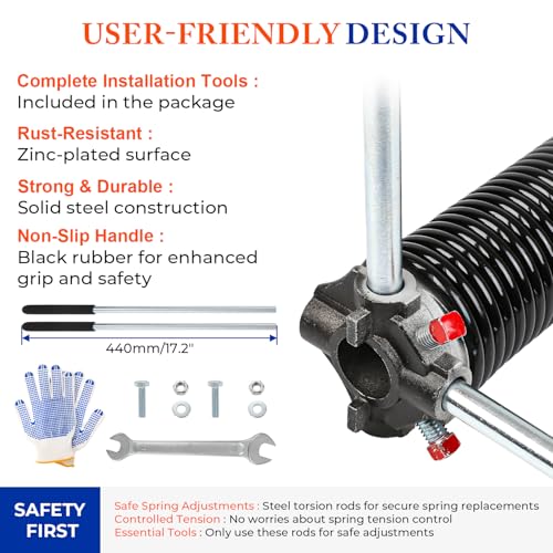 Garage Door Torsion Springs Pair (2 Count)
