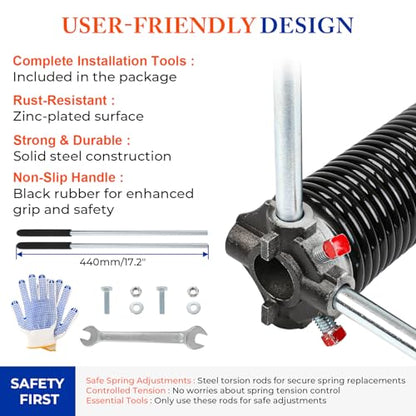 Garage Door Torsion Springs Pair (2 Count)