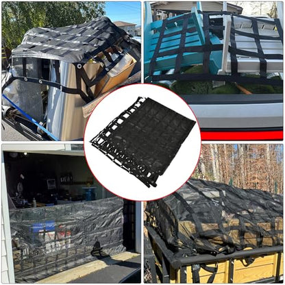 126" x 222" Truck Bed Cargo Net with 1500LBS Capacity