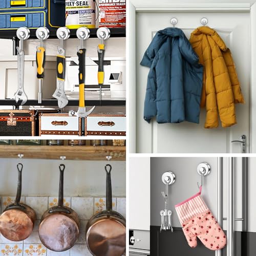 10 Pack Magnetic Hooks for Cruise Cabins (10 Count)
