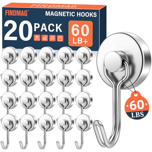 FINMDAG Magnetic Hooks (20 Count)