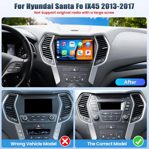 HiFi Audio] 2+64G Android Car Stereo for Hyundai Santa Fe IX45 2013