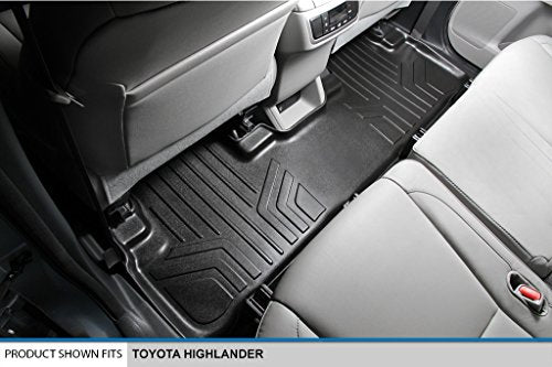 MAXLINER All Weather Custom Fit 2 Row & Cargo Liner Behind The 2nd Row Floor Mat Liner Set Compatible with 2014