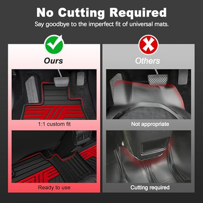 Rubber Floor Mats for Nissan Rogue 2021