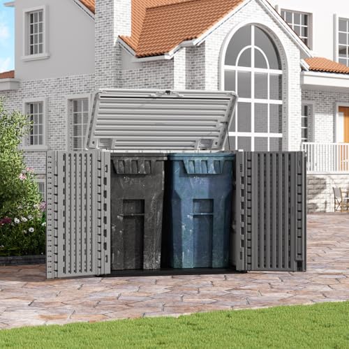 Outdoor Storage Shed Diamond Texture 4x3FT Horizontal Shed