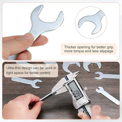 10pcs Small Wrench Open End Wrench 26x100x2.8mm Metric U (10 Count)