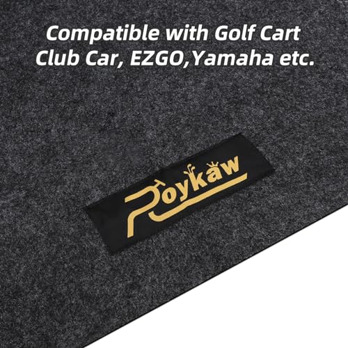 Golf Cart Parking Mat Garage Floor Mat Compatible with EZGO