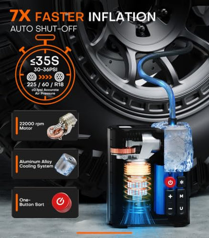 Tire Inflator Portable Air Compressor