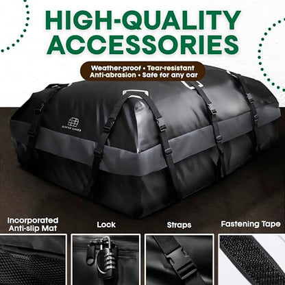 21 Cubic Feet Car Rooftop Soft Shell Cargo Carrier