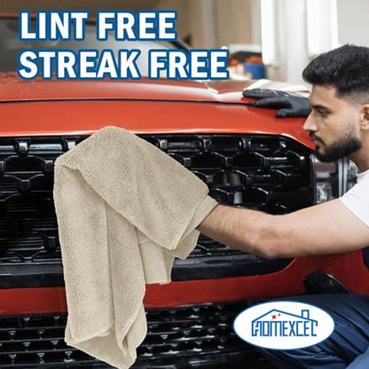 Professional Large Microfiber Car Drying Towels 2 Pack (2 Count)