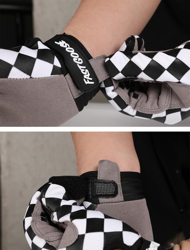 Dirt Bike Motorcycle Gloves for Men Women Finger Touchscreen Motorbike Gloves for BMX ATV MTB Riding