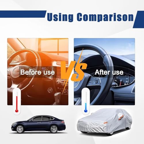 6 Layers Sedan Waterproof Car Cover for Ford Taurus 1991