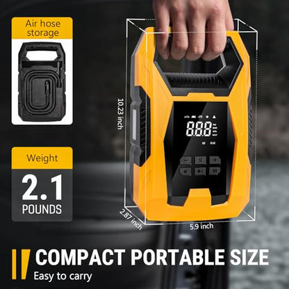 AC DC Tire Inflator Portable Air Compressor