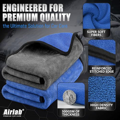 Microfiber Towels Cars Wash Drying Cleaning Cloth (2 Count)