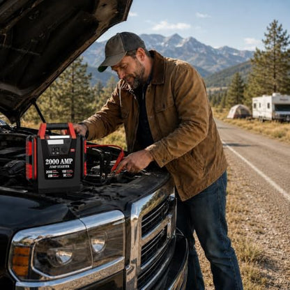 Jump Starter with Air Compressor