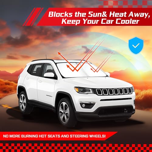 Windshield Sun Shade for Jeep Compass 2017