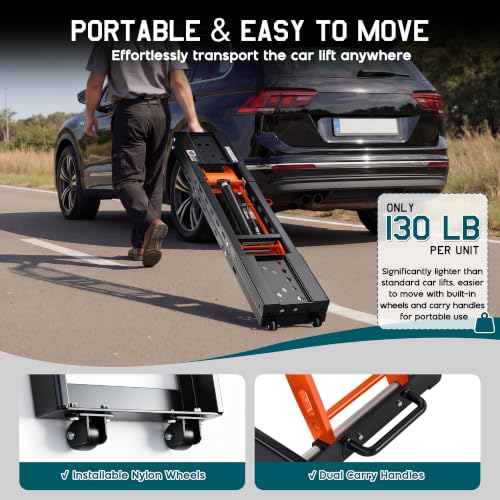 8000 lb Portable Car Lift for Home Garage