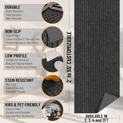 Mud Mat 2'7" x 4' Entryway Rug