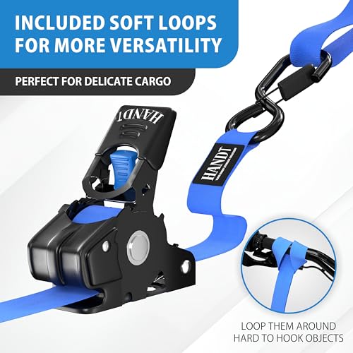 USA Based Retractable Ratchet Straps (2 Count)